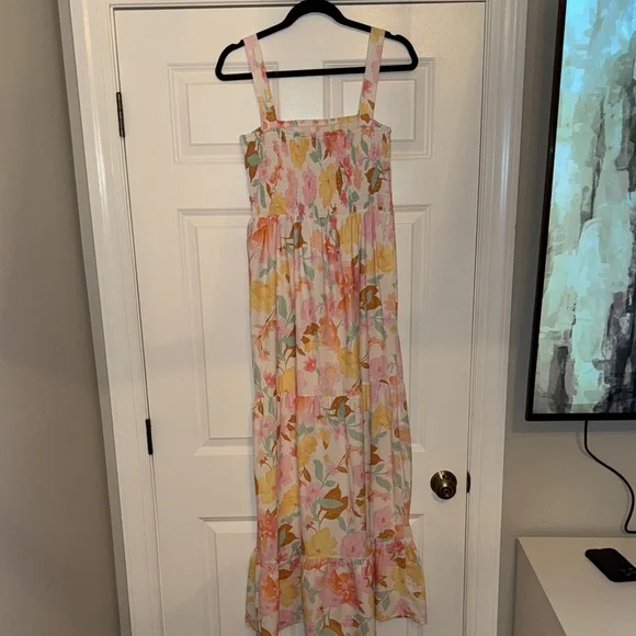 Pink Lily Multicolor Smocked Dress - Picture 3 of 3